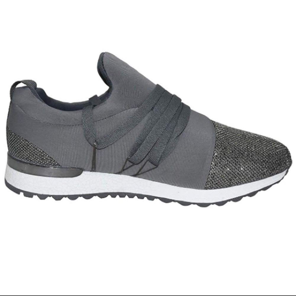**SALE** Silver Slip On Sneakers - Picture 4 of 6